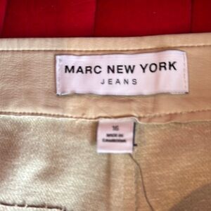 Marc New York Cream Mini A-line Cargo Skirt
